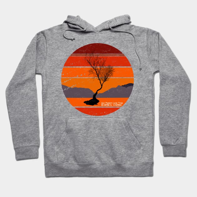 Llanberis Lonely Tree Hoodie by Neon-Light